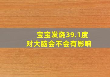 宝宝发烧39.1度 对大脑会不会有影响